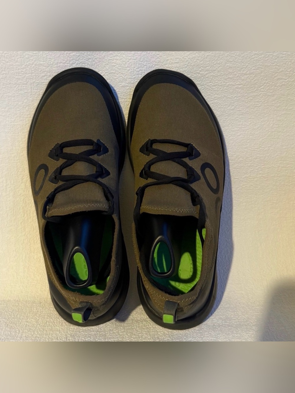 OOFOS OOmg Sport LS Recovery Shoes Olive Men’s 9 Women’s 11 Green Black - Picture 3 of 6